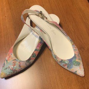 Anne Klein slingback kitten heel shoes